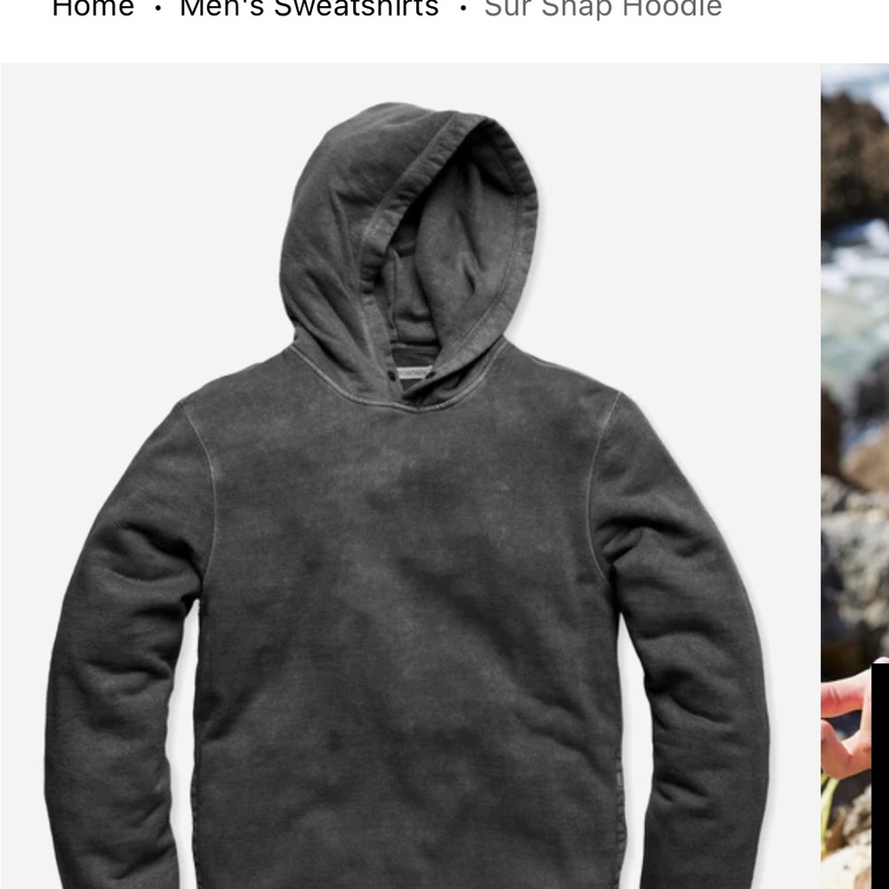 Outerknown Charcoal Hoodie